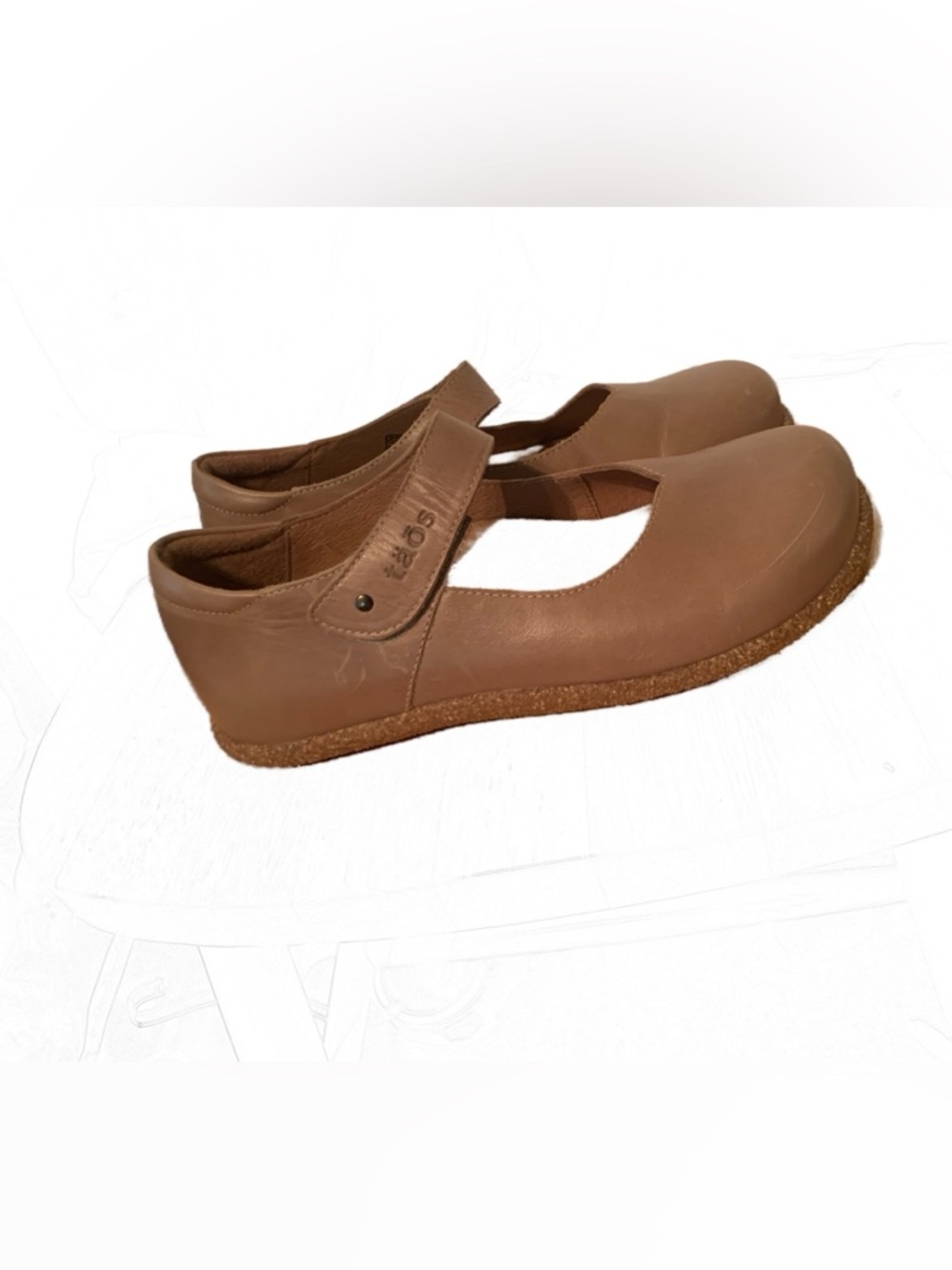 Taos Footwear Leather Ultimate Mary Jane Pristine Condition Sz 6-6.5 - Picture 3 of 8